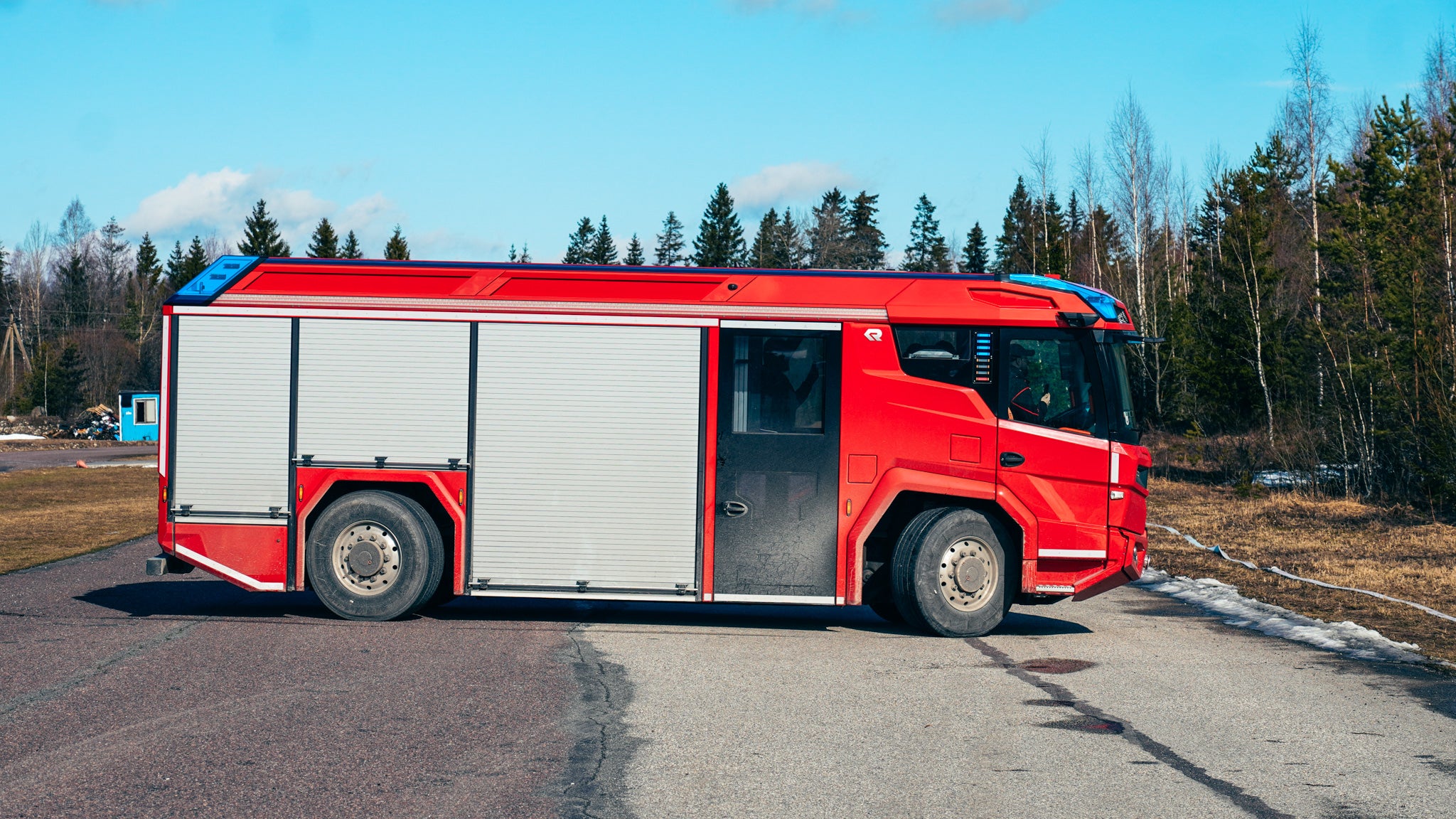 Rosenbauer RT electric fire truck presentation in Estonia