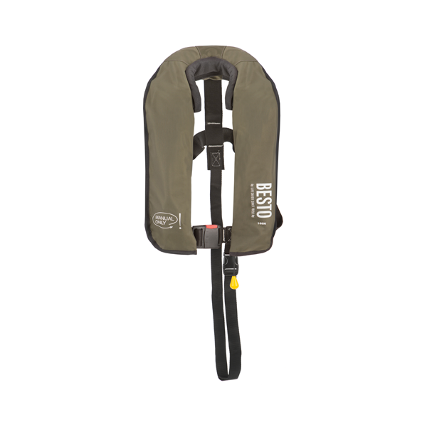 Besto Fisherman 300N life jacketl, Green, Manual