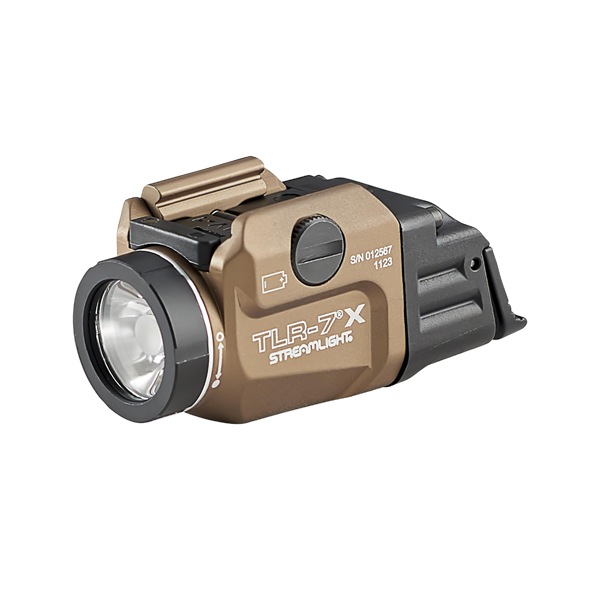 Streamlight TLR-7X incl. Low/High swithc, CR123A battery, key kit-black box, FDE (69429)