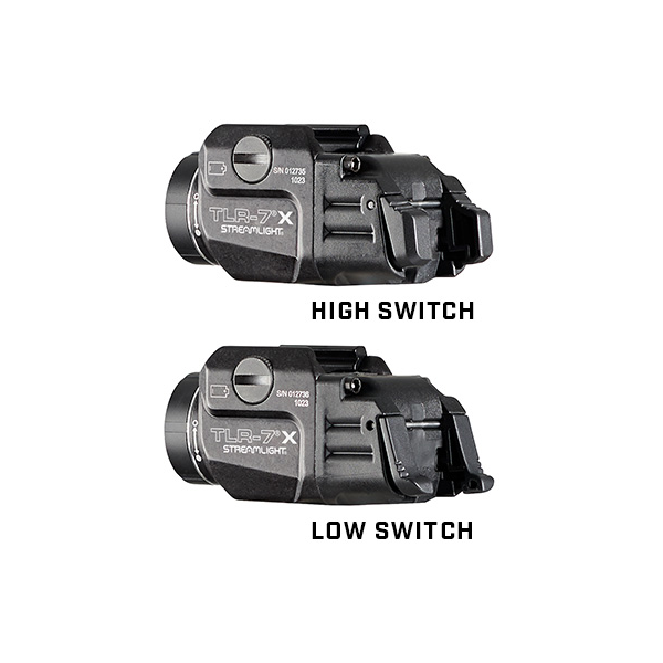 Streamlight TLR-7X incl. Low/High swithc, CR123A battery, key kit-black box, (69424)